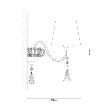 Бра Lucia Tucci Pelle Nerre W120.2-2