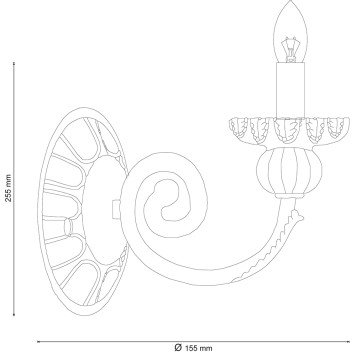 Бра Lucia Tucci Pietra Isola w132.1-1