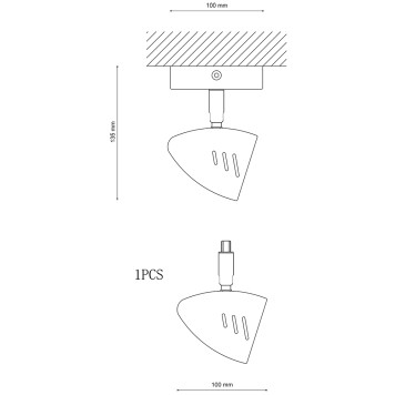 Спот Lucia Tucci Punto 193.1 grigio-1