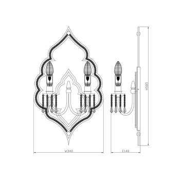 Бра Lucia Tucci Tenerezza W5490.2 gold-1