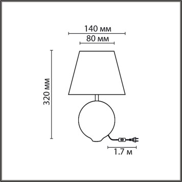 Лампа настольная Lumion Tapala 8140/1T-6