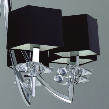 Люстра Mantra Akira Pantalla Negra 0780-7