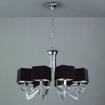 Люстра Mantra Akira Pantalla Negra 0780