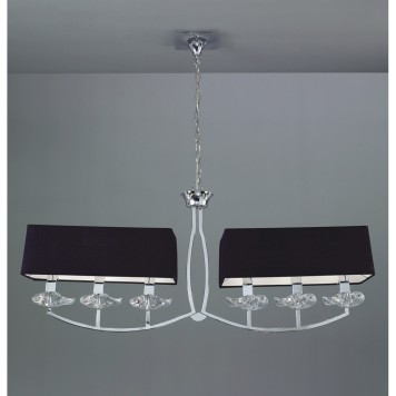 Люстра Mantra Akira Pantalla Negra 0781-1