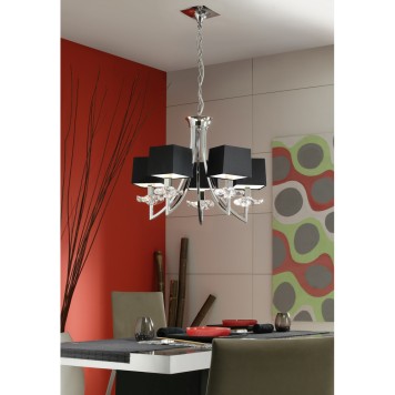 Люстра Mantra Akira Pantalla Negra 0782-2