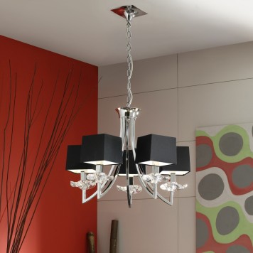 Люстра Mantra Akira Pantalla Negra 0782-3