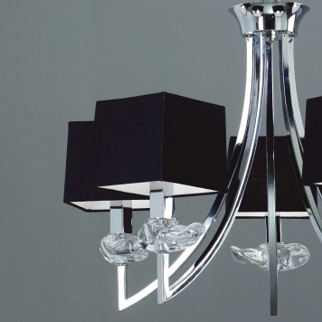 Люстра Mantra Akira Pantalla Negra 0782-6