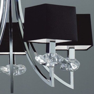 Люстра Mantra Akira Pantalla Negra 0782-7