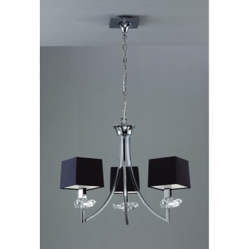 Люстра Mantra Akira Pantalla Negra 0783-1