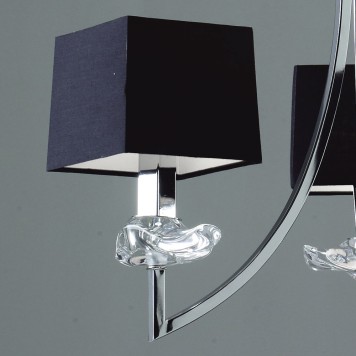 Люстра Mantra Akira Pantalla Negra 0783-4