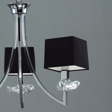 Люстра Mantra Akira Pantalla Negra 0783-5