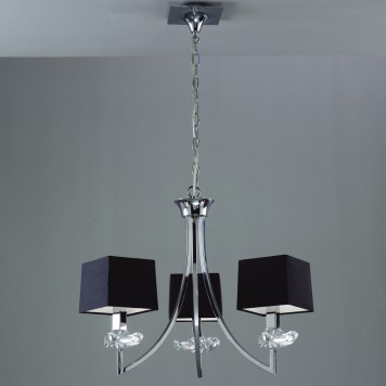 Люстра Mantra Akira Pantalla Negra 0783