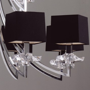 Люстра Mantra Akira Pantalla Negra 0792-4