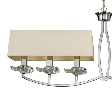Люстра Mantra Akira Pantalla Crema 0931-10