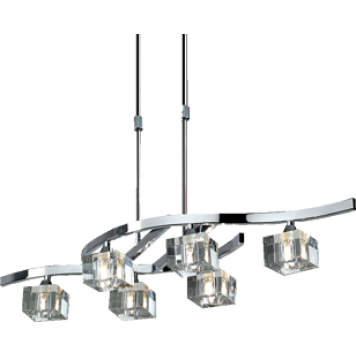 Люстра Mantra Cuadrax Cromo Optico 0965-1