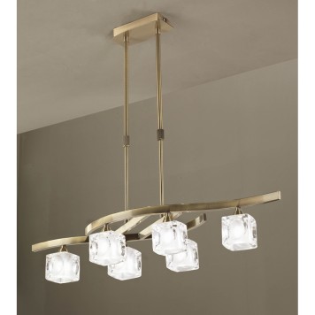 Люстра Mantra Cuadrax Cuero 0995