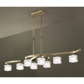 Люстра Mantra Cuadrax Cuero 0996