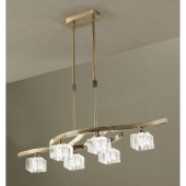 Люстра Mantra Cuadrax Cuero Optico 1105