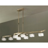 Люстра Mantra Cuadrax Cuero Optico 1106