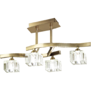 Светильник потолочный Mantra Cuadrax Cuero Optico 1107-1