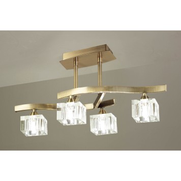 Светильник потолочный Mantra Cuadrax Cuero Optico 1107