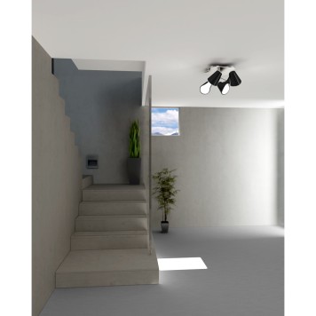 Светильник потолочный Mantra Ora Negro 1555-1