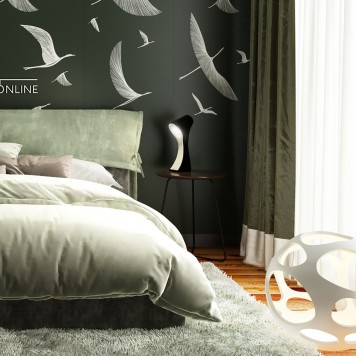 Лампа настольная Mantra Ora Negro 1556-2