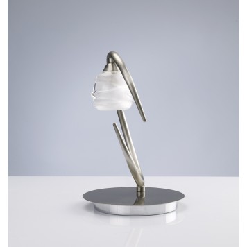 Лампа настольная Mantra Loop Niquel Satinado 1817