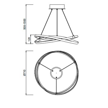Люстра Mantra Infinity Chrome 5381-5