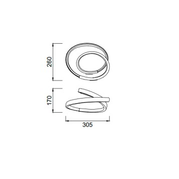 Лампа настольная Mantra Infinity Chrome 5383-4