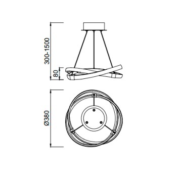 Люстра Mantra Infinity Chrome 5384-4
