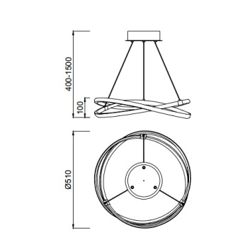 Люстра Mantra Infinity Brown Oxide 5390-3