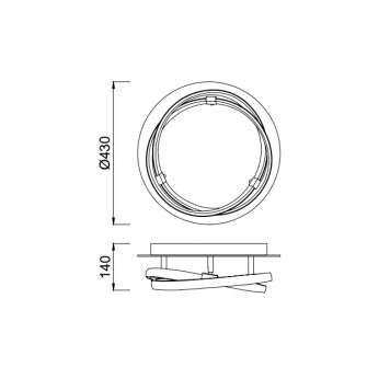 Светильник потолочный Mantra Infinity Brown Oxide 5392-3