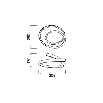 Светильник потолочный Mantra Infinity Brown Oxide 5393-2