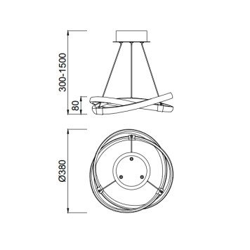 Люстра Mantra Infinity Brown Oxide 5394-4