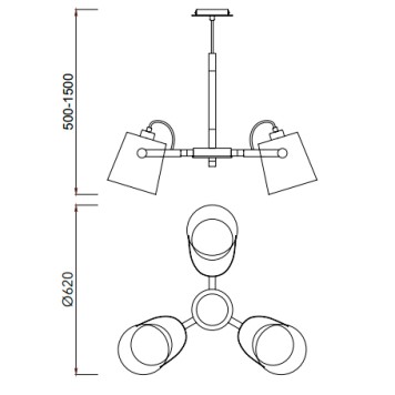 Люстра Mantra Nordica II 5461-4