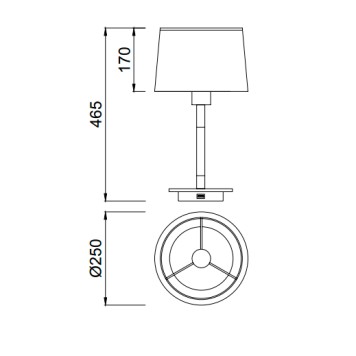 Лампа настольная Mantra Nordica II 5464-6