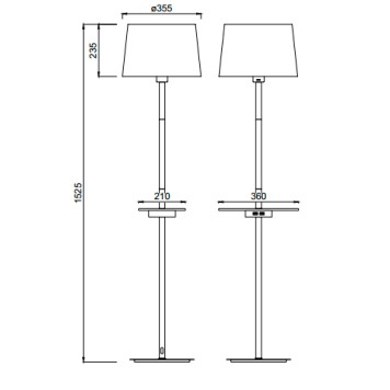 Торшер Mantra Nordica II 5465-1