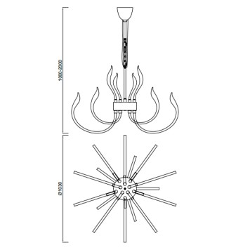 Люстра Mantra Versailles 5560-2
