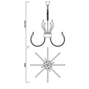 Люстра Mantra Versailles 5561-1