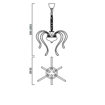 Люстра Mantra Versailles 5564-1