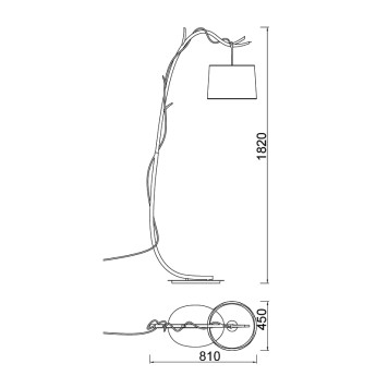 Торшер Mantra Sabina 6182-1