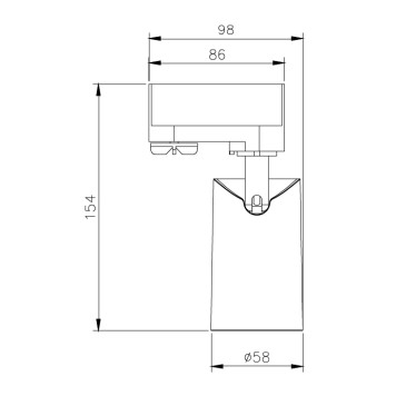 Трековый светильник Mantra Sal 6718-3