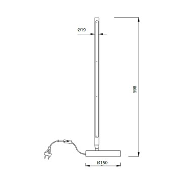 Лампа настольная Mantra Torch 6738-1