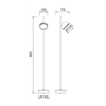Уличный декоративный светильник Mantra Everest 6747-1