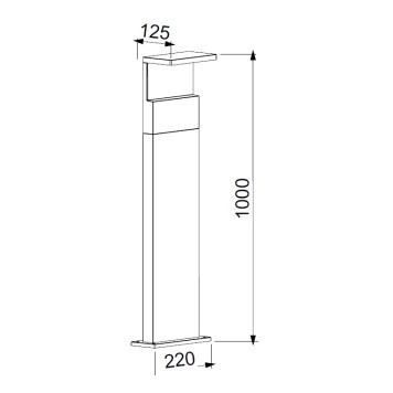 Уличный фонарь Mantra Ruka 6773-1