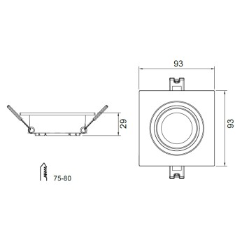 Светильник точечный Mantra Lamborjini 6838-1