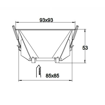 Светильник точечный Mantra Lamborjini 6842-1