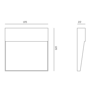 Уличный настенный светильник Mantra Baker 7012-1