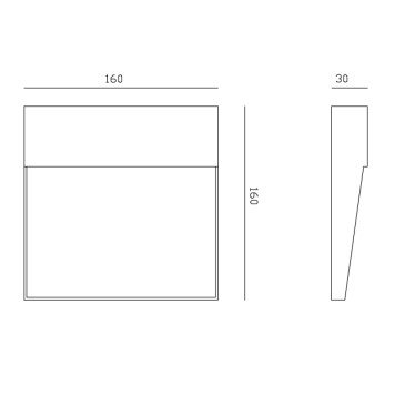 Уличный настенный светильник Mantra Baker 7016-1